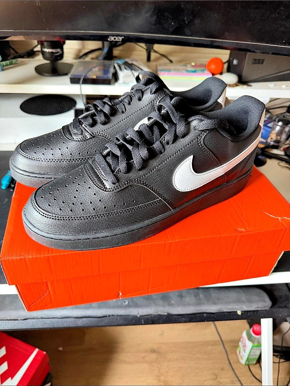 Nike Court Vision Low Black & White